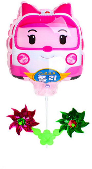 풍선나라제품 바람개비풍선 캐릭터풍선, 엠버, 1개