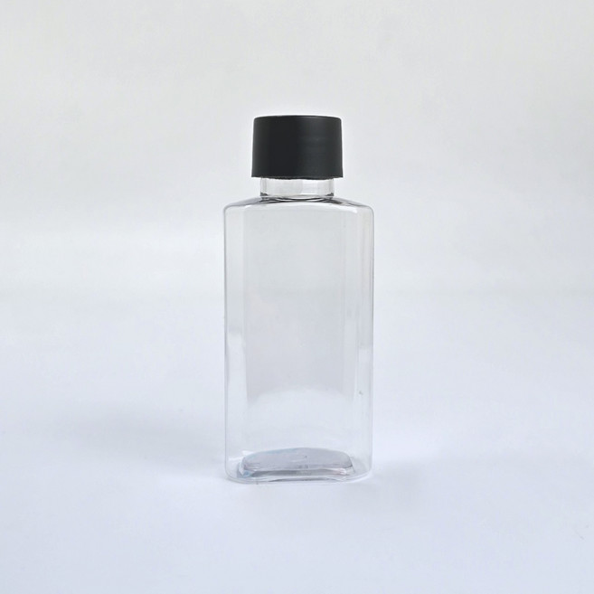 엣지팔각병 100ml 밀크티병 더치 커피 공병 음료 병 플라스틱 보틀, PP캡 - 투명, 480개