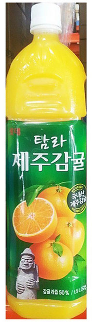 제주감귤주스(롯데 1.5L)X12 탐라주스 감귤과즙 음료, 12개, 12개, 1.5L