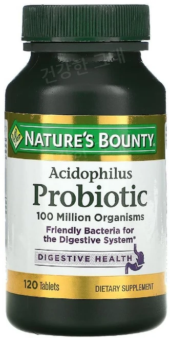 네이쳐스바운티 애시도필러스 프로바이오틱 120정, 200 개, 200개 - 쿠팡