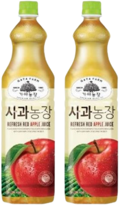 웅진 가야농장 사과농장 1.5L x 6개, 12개
