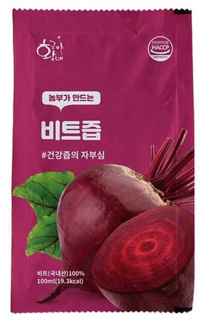 (현대Hmall)황금이네 레드비트즙 1박스(30포), 100ml, 30개