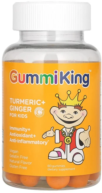 거미킹 어린이용 강황 + 생강 망고 맛 구미젤리 60개, GUM00144, 1개, 60회분 - 쿠팡