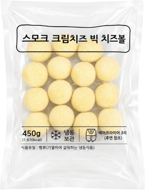 스모크 크림치즈 빅 치즈볼, 1개, 450g