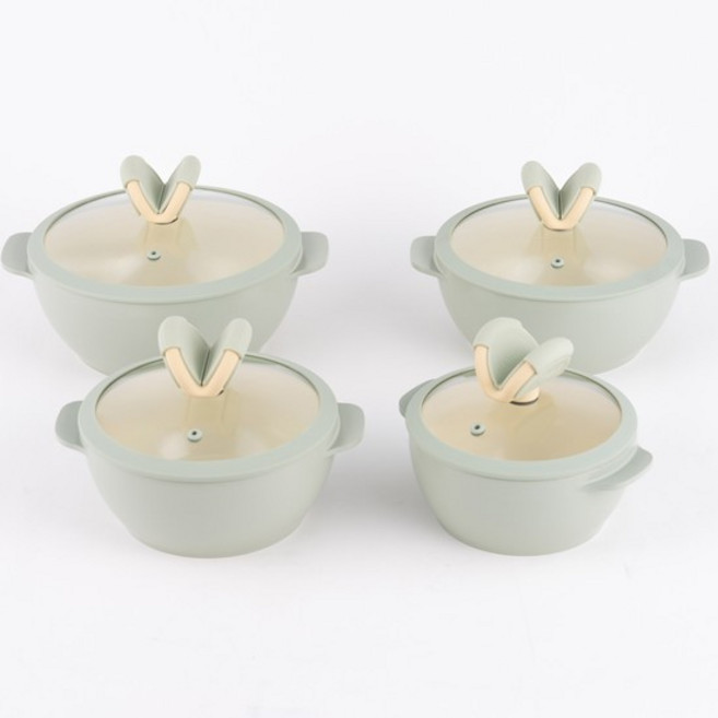 키친웰 위드 IH 브이쿡 4종 냄비세트, 아이보리, 1개