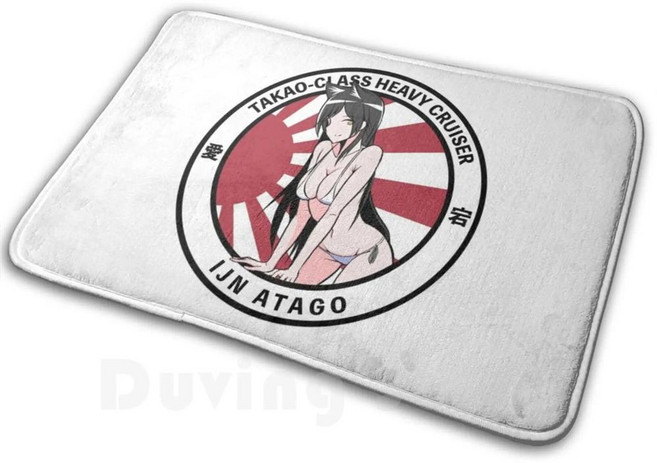 아주르 레인 아타고 카펫 매트 러그 쿠션 소프트 논슬립 비디오 게임 일본 해군 타카오급 중, 1개, 1. Quality Product / A. 40c...
