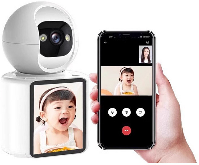 태월 홈캠 영상통화 CCTV홈캠 고화질 실시간 모니 wifi 128GB, 1개, HH202614 실내카메라