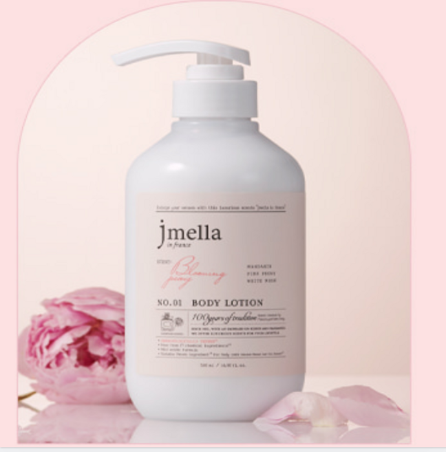 제이멜라 인 프랑스 바디 로션 블루밍 피오니, 500ml, 2개