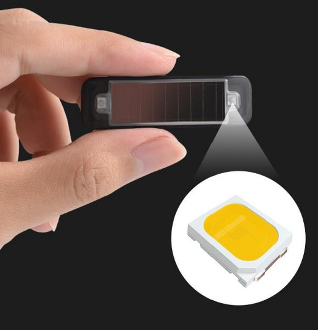 제일 태양광 자동차 플래시 경고 LED 야간 라이딩 후방 오토바이 충돌방지, 2개입