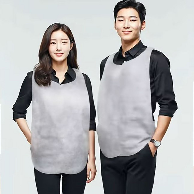 일회용앞치마 1000매 부직포 위생 손님용 식당 업소용 1회용 앞치마, 화이트, 1000개