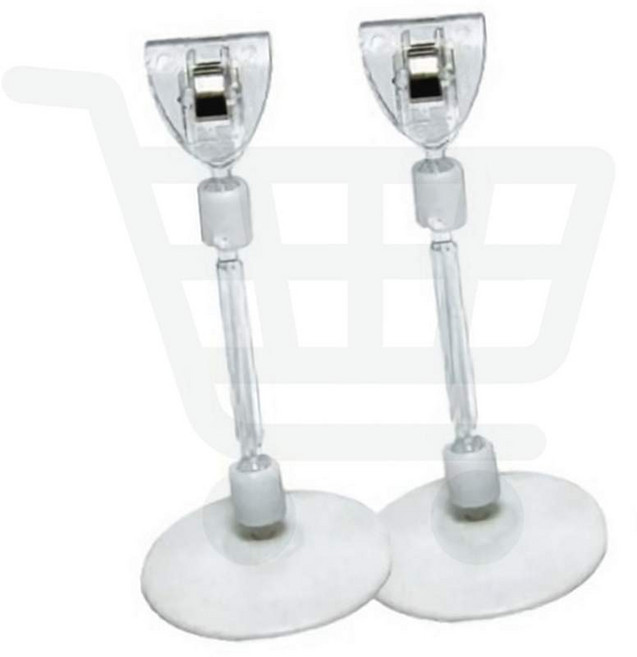 POP클립 50x100 세모네모 안내판 원판 50봉 반달집게 쇼카드 2개입 거치대 투명 꽂이