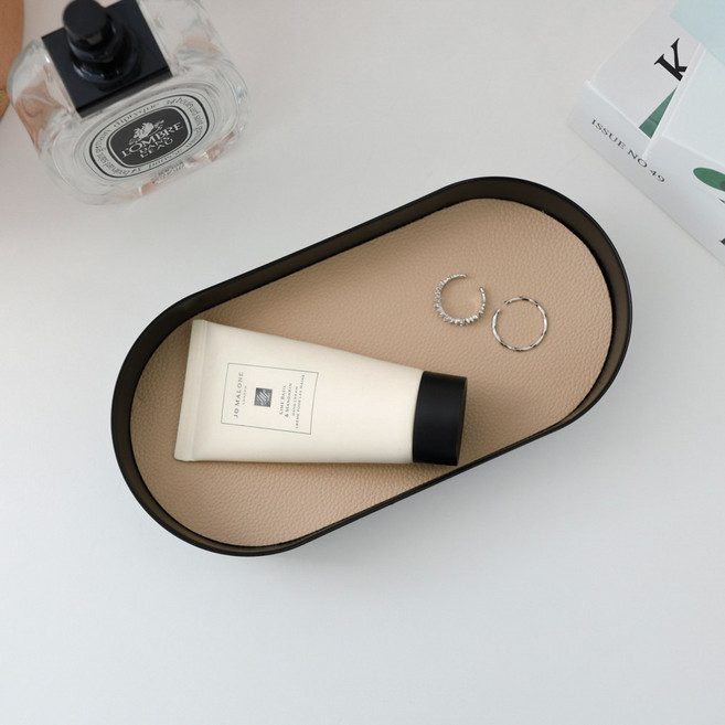 케이트가든 누아르 블랙 오벌 주얼리 트레이 소품 정리 보관함