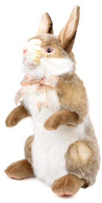 [한사토이] 7480 리본토끼(갈색) 동물인형/37cm.H, 1개, 상세설명 참조, 없음