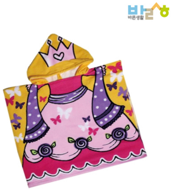 바른생활 키즈 후드타올 아동 영유아 비치가운 물놀이