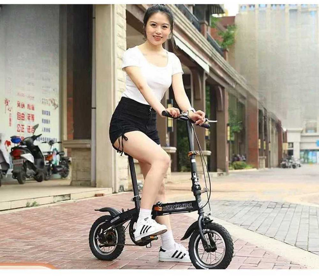 20인치 전기 접이식자전거 완조립 여성용 가정용, 1개, 상세 페이지 참고, 1. 12인치 화이트
