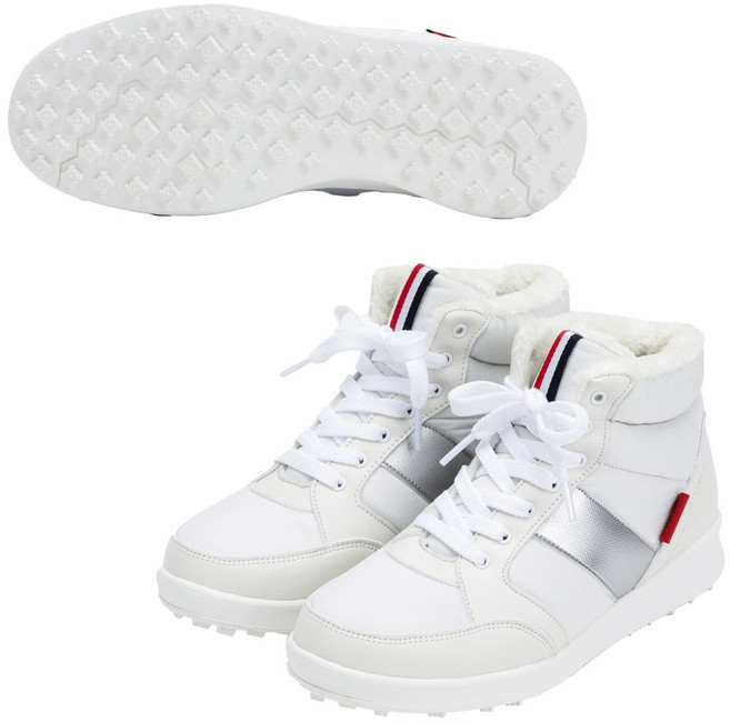 베로나 여성 골프화 스파이크리스 기모 방한 패딩 부츠 (생활방수 겨울 연습 털신)