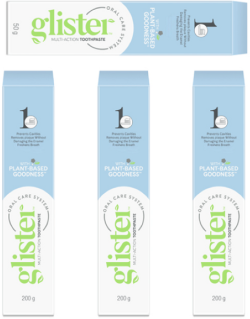 암웨이 글리스터 프로액션 치약 200gX3개 + 여행용 치약 50g 1개 증정, 4개, 200g