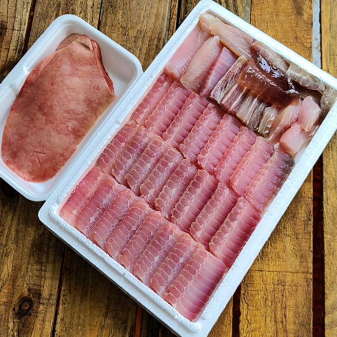 생선톡톡 국내산 목포홍어 1kg + 홍어애 초장, 1개, 1kg 강숙성