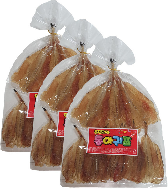 건어물파티 못말리는 참좋은 꼬리 아귀포 6~7마리, 3개, 350g