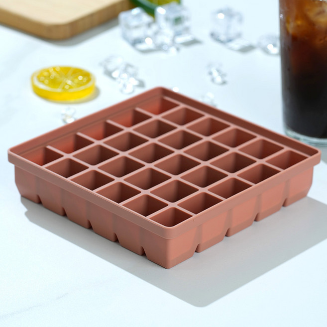 소노리떼 (1+1) 실리콘 얼음틀 국내 생산 아이스트레이 왕얼음틀 파스텔, 피치베이지, 2개