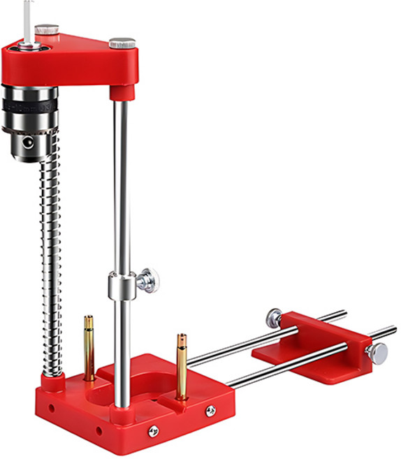 수직 탁상드릴링머신 드릴가이드 드릴거치대 탁상보루방, A.레드, 1개