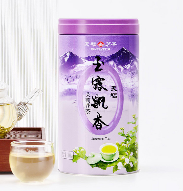 (해외직구g096)천복 모리화차 백호모리 화초차엽 자스민차 150g, 1개, 1개입