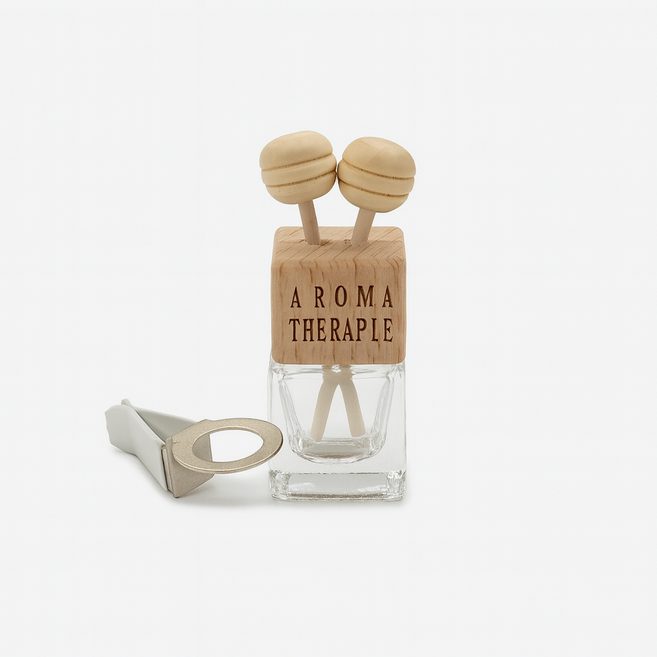 마미하우스 차량용 디퓨져 용기 골드캡, 5개, 8ml, 클립우드