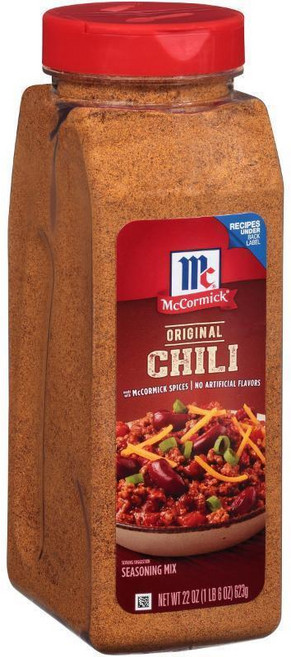 McCormick 오리지널 칠리 시즈닝 믹스 22온스 211953, 1개, 622g