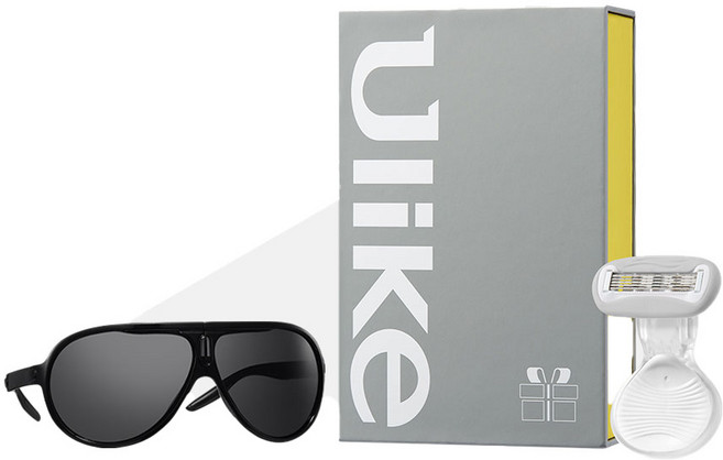 유라이크 제모기 보안경 면도기 세트, 1개, 1개입