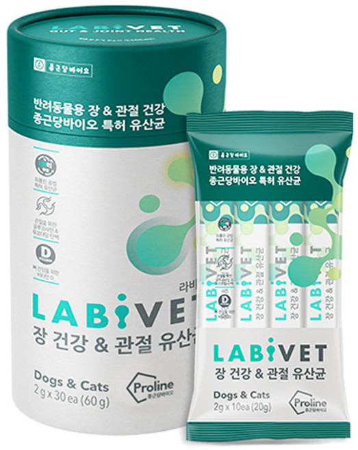 종근당라비벳 반려동물 영양제, 30회분, 관절+장건강, 1개