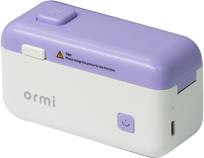 오르미 라벨프린터 ILHX-04 휴대용 무선 네임스티커 라벨기, ILHX-04(라벤더퍼플), 1개