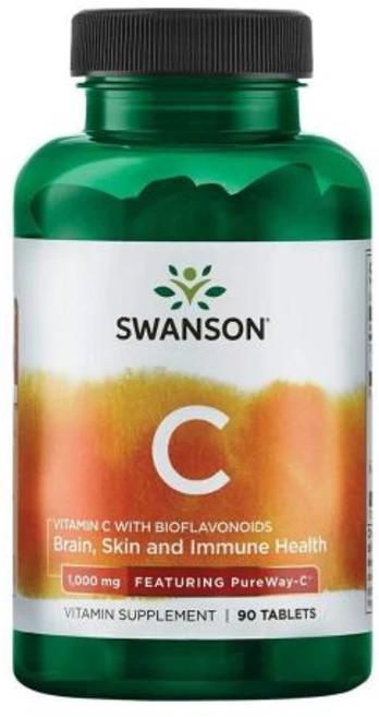 스완슨 비타민 C 1000mg 타블렛, 1개, 90정 - 쿠팡