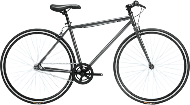 하이브리드 자전거 로드바이크 입문용 출퇴근 라이딩, 무단 그레이, 1개