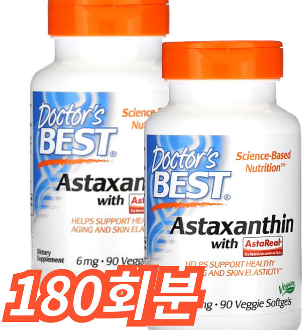 닥터스베스트 아스타크산틴 6mg 베지 소프트젤, 90정, 2개
