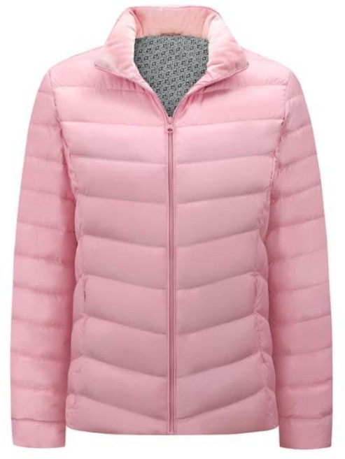 防風保暖輕量加絨羽絨外套 - 白鴨絨女款