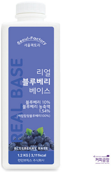 서울팩토리 리얼 블루베리 베이스, 1개, 1.2kg