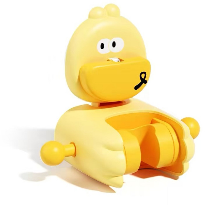 LareinaT 욕실 샤워기 거치대 무타공 흡착 샤워기 고정 홀더 각도조절 샤워기 홀더, 옐로우