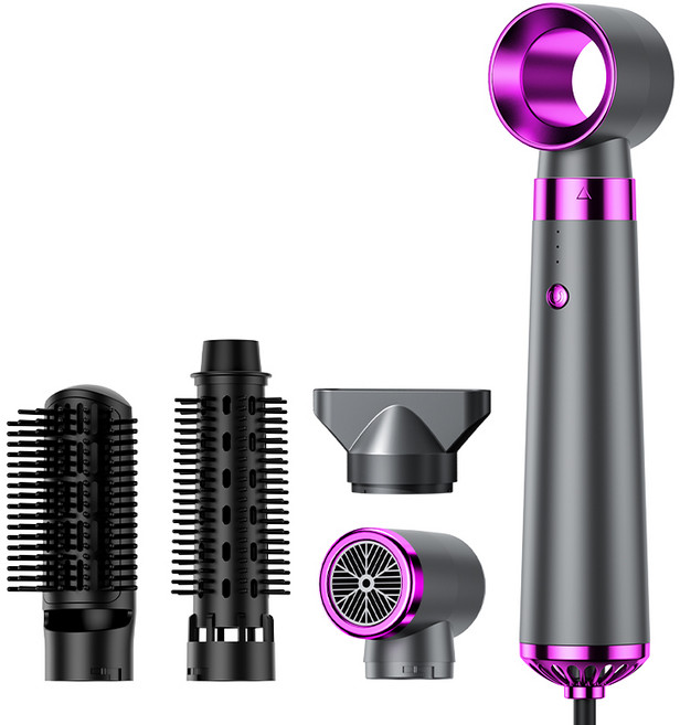 LOKEXING 800 W 5 in 1 멀티 에어 스타일러 브러쉬, 화이트, 5 in 1 세트