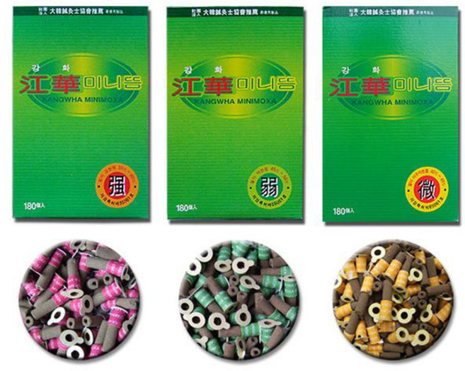 이화당 강화미니뜸1각(180개) 강 약 미 쑥뜸, 2개