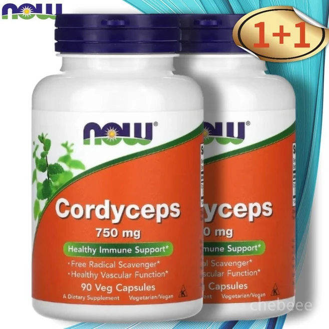 2개 나우푸드 동충하초 뉴클레오시드 cordyceps 750mg 90정 - 쿠팡