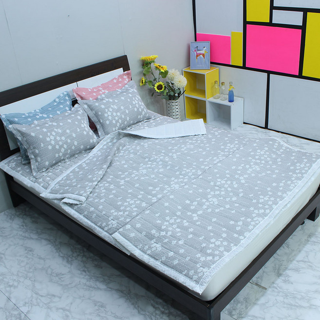 해송 침장 시원한 시어서커 여름홑이불, 그레이