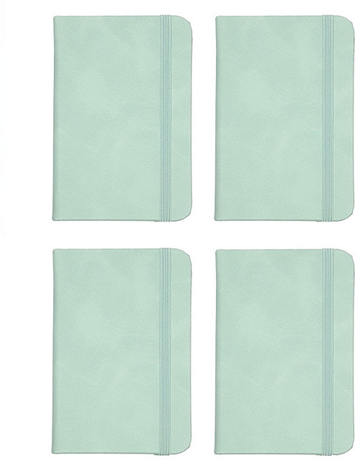 하루를 담는 미니 포켓 수첩 (A7 사이즈), 1세트, 그린