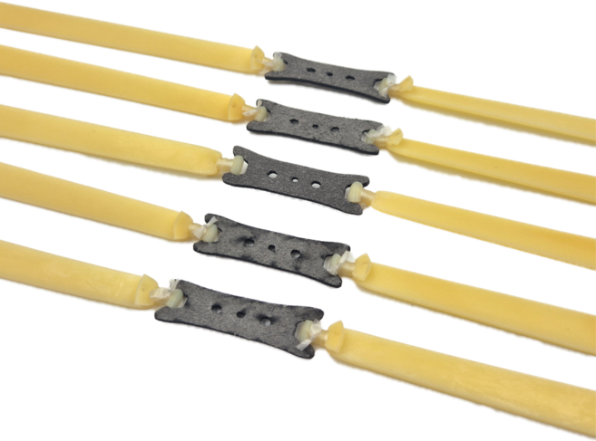 새총 고무줄 고탄력 광폭 고무 밴드, 5개, 2.5mm