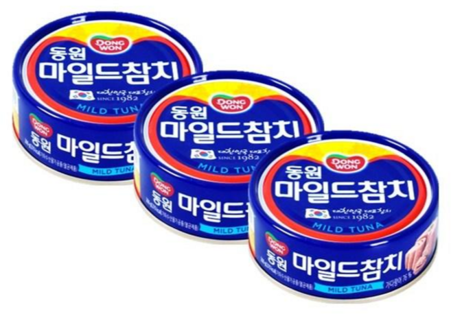 동원 마일드 참치, 200g, 3개