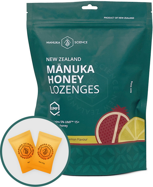 마누카사이언스 뉴질랜드 마누카꿀 로렌지 사탕(레몬 맛) 500g, 1개