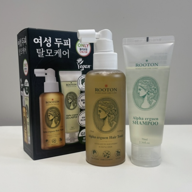 루톤 여성 두피용 알파에르겐 탈모 토닉+샴푸 소용량 증정 여성맞춤탈모케어, 1개, 150ml