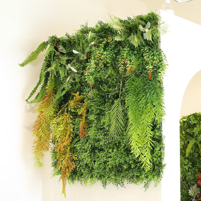 [ 잔디+지피식물 SET ]플랜트월 스마트가든 플라워월 벽조화 그린월 테라스, 1세트, E