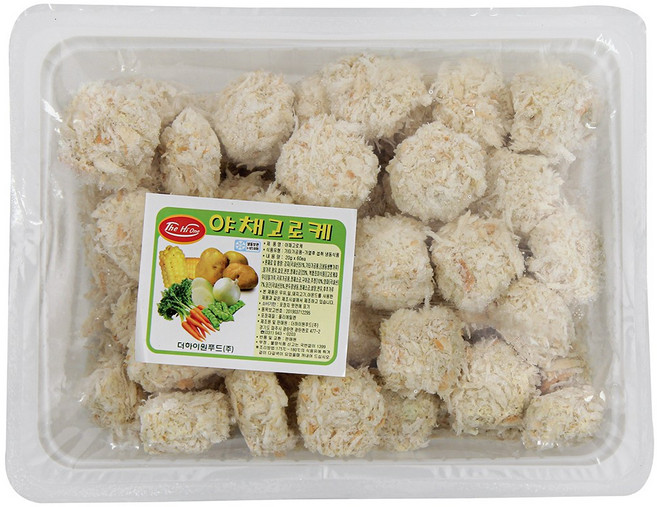 야채고로케 냉동감자고로케 업소용 가정용 간식 크로켓, 1개, 1.2kg