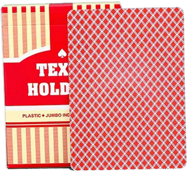 텍사스 홀덤 카드 큰숫자 포커, 레드, 1개
