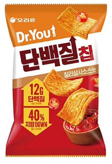 오리온 닥터유 단백질칩 칠리살사맛 60gx6개(반박스), 60g, 6개